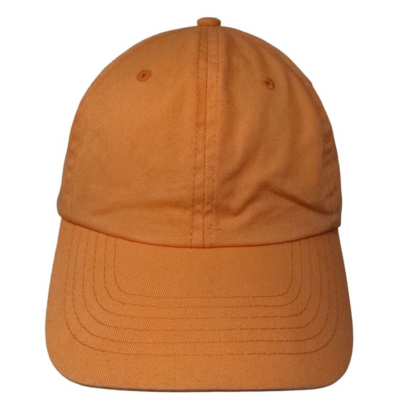 Etkos Men's Slideback Hat Orange Size OSFA Blank 100% Cotton - Picture 1 of 7